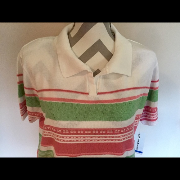 LADIES ALFRED DUNNER KNIT STRIPE TOP-BRAND NEW -XL - Picture 3 of 8